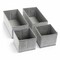 4 Pieces Drawer Organizer Bins – Storage Basket Drawer Dividers for Clothes,Underwear, Socks – Cloth Container Cube Bins for Home Organization, Closet, Shelves, Dresser